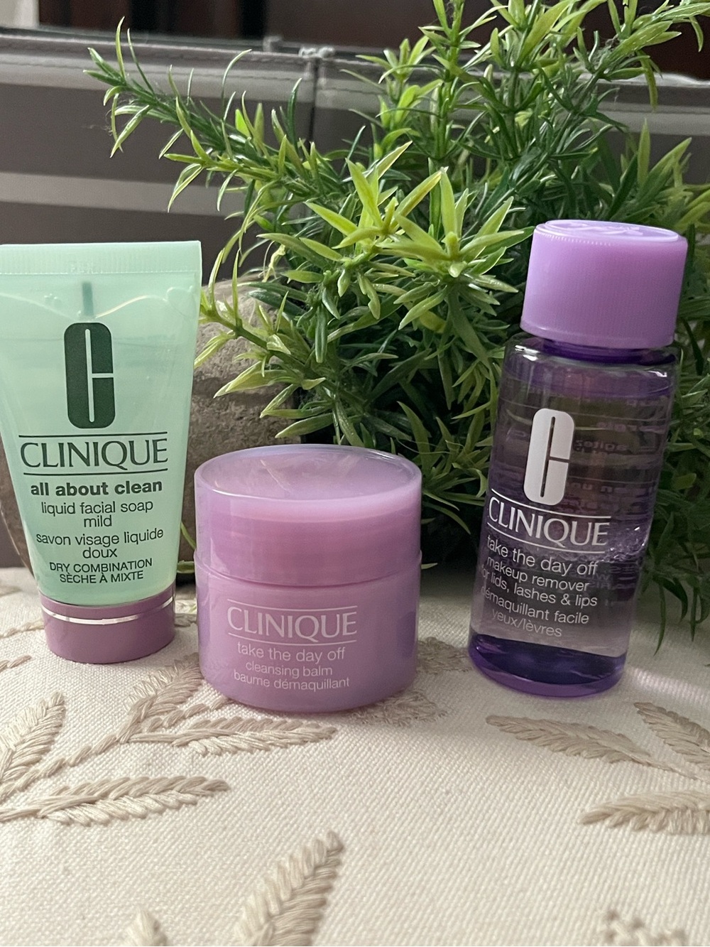 Clinique Skin Care Duo-Take the Day Off Cleansing/Remover & All about clean -New